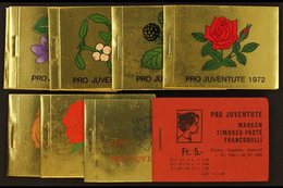 BOOKLETS PRO JUVENTUTE 1955-1977 All Different Group Of Complete Never Hinged Mint Booklets, Includes 1955, 1958-1962, 1 - Altri & Non Classificati