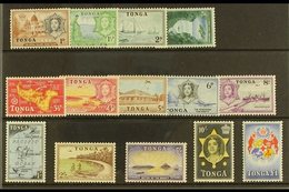 1953 Pictorial Definitive Set, SG 101/14, Never Hinged Mint (14 Stamps) For More Images, Please Visit Http://www.sandafa - Tonga (...-1970)