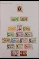 1953-1971 VERY FINE MINT COLLECTION On Leaves, All Different, Complete To 1969 Incl 1957 Pictorials Set, 1960 £1, 1967 D - Turks E Caicos
