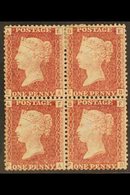 1864-79 1d Red, Plate 177, BLOCK OF FOUR, SG 43/4, Very Fine Mint, Lower Pair Never Hinged Mint, Good Centring. For More - Andere & Zonder Classificatie