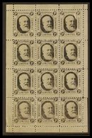 1884 TELEPHONE STAMPS 1d Black, Complete Pane Of Twelve NATIONAL TELEPHONE COMPANY Stamps, Barefoot 1, Never Hinged Mint - Sonstige & Ohne Zuordnung