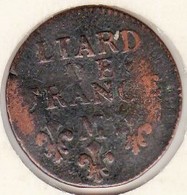 Liard 1697 M Toulouse, 3e Type, Buste âgé Louis XIV - 1643-1715 Ludwig XIV.