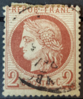 FRANCE - Canceled - YT 51 - 2c - 1871-1875 Ceres