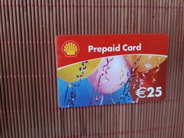 Shell Prepaidcard 25 Euro Balloons Used 2 Scans Rare - Sonstige & Ohne Zuordnung