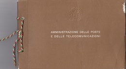 LIBRETTO / CARTE VALORI POSTALI  EMESSE DALL'AMMINISTRAZIONE POSTALE ITALIANA NEL 1977 - Booklets