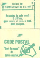 CARNET 2058-C 1 Sabine De Gandon "CODE POSTAL" Daté 19/12/79 Fermé Parfait état, Peu Proposé. - Modernes : 1959-...