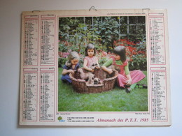 1985 ALMANACH DES P.T.T Calendrier Des Postes HAUTE-MARNE 52 - Tamaño Grande : 1981-90