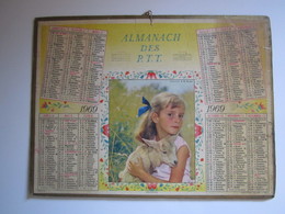 1969 ALMANACH DES P.T.T Calendrier Des Postes HAUTE-MARNE 52 - Grand Format : 1961-70