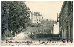 - 183 - BAUME Les DAMES - ( Doubs ), Place Chamars, Précurseur, épaisse, écrite, 1904, TTBE,  Scans. - Baume Les Dames