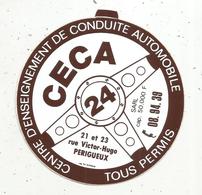 Autocollant , CECA , Centre D'enseignement De Conduite Automobile ,  PERIGUEUX - Autocollants
