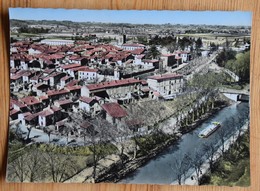 47 En Avion Au-dessus De Damazan - Vue Générale Et Le Canal - Vue Aérienne - CPSM Format CPM - 2 Bords Recoupés(n°15896) - Damazan