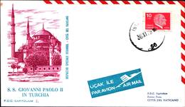 12996a)F.D.C.vaticano Serie Completa Giovanni  PaoloII In Turchia 30-11-79 - FDC