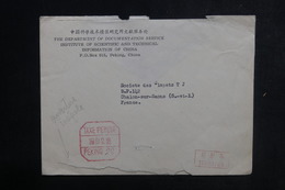 CHINE - Cachet De Taxe Perçue De Péking Sur Enveloppe Commerciale Pour La France En 1964 - L 38816 - Lettres & Documents