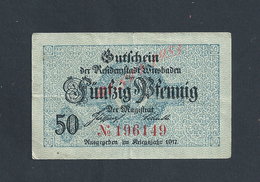 MILITARIA ALLEMAGNE BILLET DE BANQUE DE 1917 PENDANT GUERRE : - Sonstige & Ohne Zuordnung