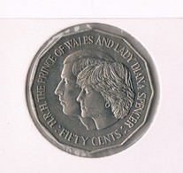 1981 • 50c • Marriage Of HRH The Prince Of Wales And Lady Diana Spencer • Uncirculated Coin In Acid Free Coin Holder - Altri & Non Classificati