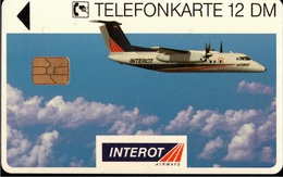 ! Telefonkarte, Telecarte, Phonecard, 1994, K446, Auflage 4000, Interot Airways, Airline, Propliner, Augsburg, Germany - K-Reeksen : Reeks Klanten