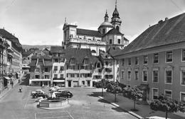 SOLOTHURN → Klosterplatz Mit Oldtimer, Fotokarte Ca.1955 - Other & Unclassified