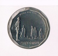 2005 • 50c • 60th Anniversary Of The End Of World War 2 • Uncirculated Coin In Acid Free Coin Holder - Autres & Non Classés