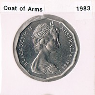 1983 • 50c • Coat Of Arms • Uncirculated Coin In Acid Free Coin Holder - Autres & Non Classés