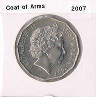 2007 • 50c • Coat Of Arms • Uncirculated Coin In Acid Free Coin Holder - Autres & Non Classés