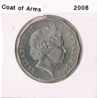 2008 • 50c • Coat Of Arms • Uncirculated Coin In Acid Free Coin Holder - Autres & Non Classés