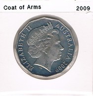 2009 • 50c • Coat Of Arms • Uncirculated Coin In Acid Free Coin Holder - Autres & Non Classés
