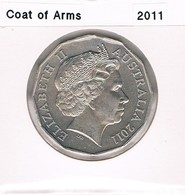 AUSTRALIA • 2011 • 50c • Coat Of Arms • Uncirculated Coin In Acid Free Coin Holder - Otros & Sin Clasificación