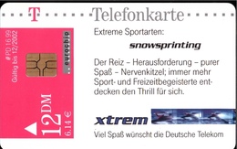 ! Telefonkarte, Telecarte, Phonecard, 1999, PD16, Sport, Snowsprinting, Germany - P & PD-Series : D. Telekom Till