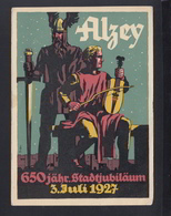 Dt. Reich PK Alzey 650 Jähr. Stadtjubiläum 1927 - Alzey