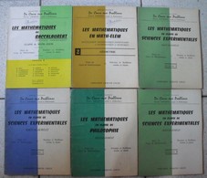 Lot De 6 Livres Documents Mathématiques Maths 1963-1965. Géométrie. Armand Colin - 12-18 Ans