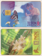 Hungary - 1995 - Four Seasons 4 Public Cards Xy063 Butterfly - Hongrie