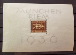 DEUTSCHES REICH 1936 - MNH - Block 4 - Braunes Band - Blocks & Kleinbögen