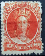 NOVA SCOTIA 1860 - Canceled - YT 9, Sc 9 - 10c - Used Stamps
