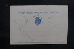 BELGIQUE - Carte Postale De Service En Franchise Non Circulé - L 39081 - Franchise