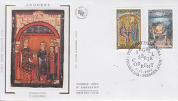 Enveloppe  FDC  1er  Jour  ANDORRE   Fondation  D' ANDORRE   2002 - FDC