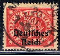 ALLEMAGNE3 153 // YVERT 67 (SERVICE) // 1920 - Servizio