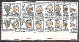 1979 Vaticano Vatican 50° CITTA' DEL VATICANO 3 Serie Di 7v. Usate Con Gomma Annullo FDC 11/10/79 USED - Gebraucht