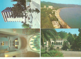 Georgia Abkhazia  1981-1989 4 Pictural Cards Sukumi, Beach, Hotel , Opera Unused - Géorgie