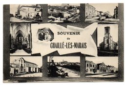 CPA   85   CHAILLE LES MARAIS       1934     MULTIVUES - Chaille Les Marais