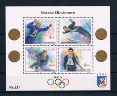 Norwegen1992 Olympia Block 17 ** - Unused Stamps