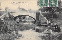 CPA FRANCE 38 "Saint André Le Gaz, Le Pont Sur La Bourbre" - Saint-André-le-Gaz