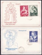 Saar, Marianisches Jahr 1954, FDC - Covers & Documents