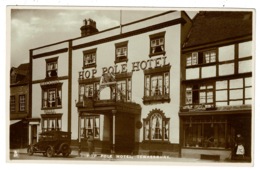 Ref 1315 - Early Raphael Tuck Real Photo Postcard - Car Outside Hop Pole Hotel Tewkesbury - Andere & Zonder Classificatie