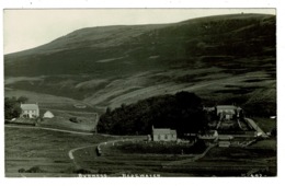 Ref 1315 - Early Real Photo Postcard - Houses & Church - Byrness Redewater Northumberland - Sonstige & Ohne Zuordnung