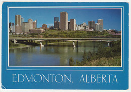 Edmonton, Alberta, Canada. James Macdonald Bridge And Skyline - Edmonton