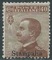 1912 EGEO STAMPALIA EFFIGIE 40 CENT MNH ** - RA32-6 - Aegean (Stampalia)