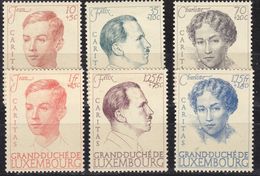 LUXEMBURG LUXEMBOURG [1939] MiNr 0333-38 ( */mh ) - Gebruikt