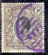 EAST AFRICA ORIENTALE & UGANDA PROTECTORATES 1904 1907 KING EDWARD VII RE EDOARDO 1r USATO USED OBLITERE' - Protectorats D'Afrique Orientale Et D'Ouganda