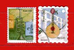 (1Us) Brasile ° - 2002 -  INSTRUMENTS De MUSIQUE - Yvert.2814-2816. Used. - Used Stamps