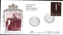 13003a)F.D.C.vaticano Serie Completavisita Da Andrej Gromiko PaoloVI - FDC